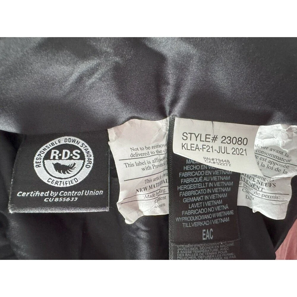 Marmot Mens 4XT Black Full Zip 700 Fill Winter Quilted Jacket Guides Down Hooded - Picture 5 of 8